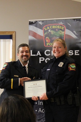 Chief Tischer and Officer Jovanna Randall